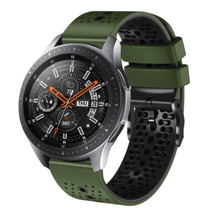 22mm Perforated Two-Tone Silicone Band Galaxy 45/46mm