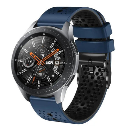 22mm Perforated Two-Tone Silicone Band Galaxy 45/46mm
