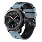 For Samsung Gear S3 Frontier / Blue+Black