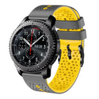 For Samsung Gear S3 Frontier / Grey+Yellow