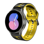 For Samsung Galaxy Watch 5 44mm / Black+Yellow