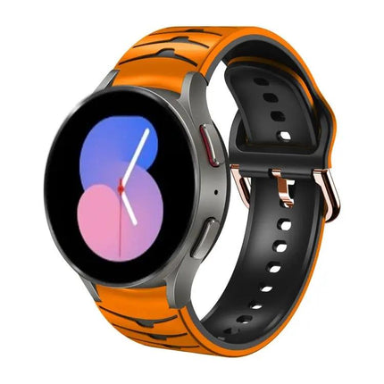 Curved Texture Silicone Watch Band For Galaxy Watch 5 40mm