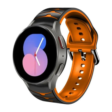 Curved Texture Silicone Watch Band For Galaxy Watch 5 40mm