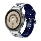 For Samsung Galaxy Watch 5 Pro 45mm / White+Blue