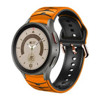 For Samsung Galaxy Watch 5 Pro 45mm / Orange+Black