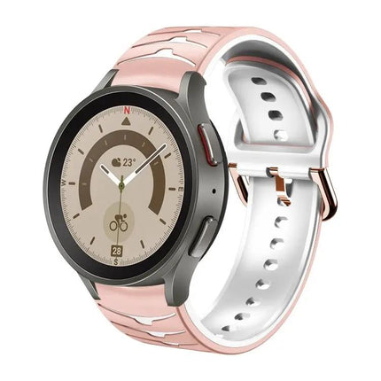 Curved Texture Silicone Watch Band For Galaxy Watch 45mm