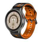 For Samsung Galaxy Watch 5 Pro 45mm / Black+Orange