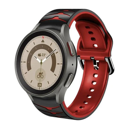 Curved Texture Silicone Watch Band For Galaxy Watch 45mm