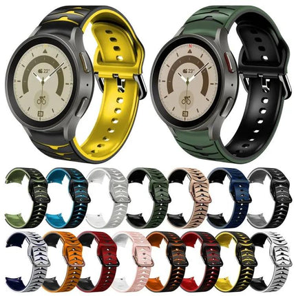 Curved Texture Silicone Watch Band For Galaxy Watch 45mm