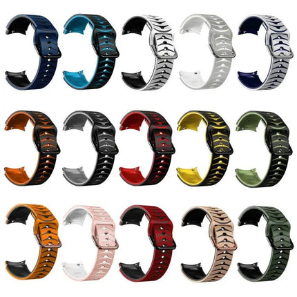 Curved Texture Silicone Watch Band For Galaxy Watch 45mm