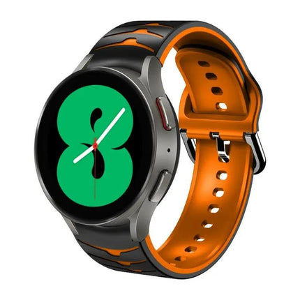 Curved Silicone Watch Band For Samsung Galaxy Watch 4 44mm