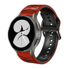 For Samsung Galaxy Watch 4 40mm / Red+Black