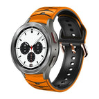 For Samsung  Galaxy Watch 4 Classic 42mm / Orange+Black