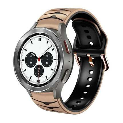 Curved Silicone Watch Band For Galaxy Watch 4 Classic 42mm