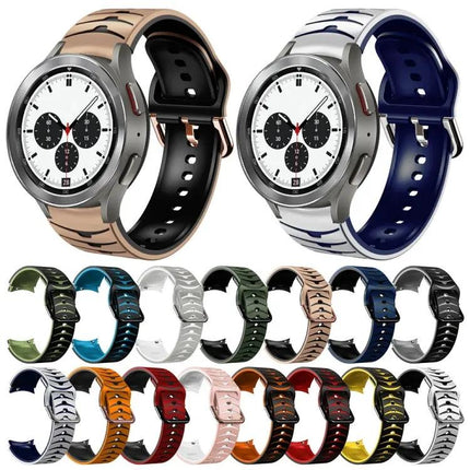 Curved Silicone Watch Band For Galaxy Watch 4 Classic 42mm
