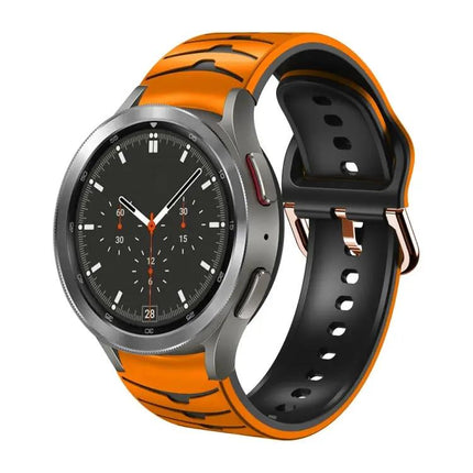 Curved Silicone Watch Band For Galaxy Watch 4 Classic 46mm
