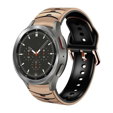 Curved Silicone Watch Band For Galaxy Watch 4 Classic 46mm