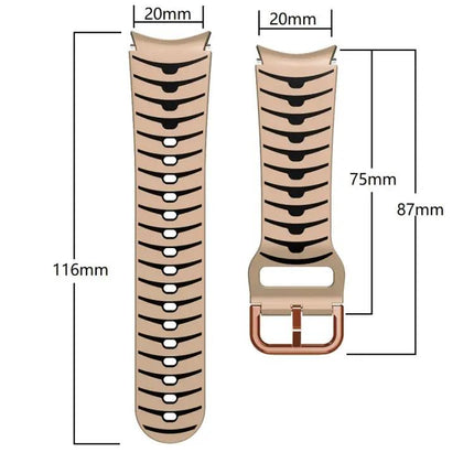Curved Silicone Watch Band For Galaxy Watch 4 Classic 46mm
