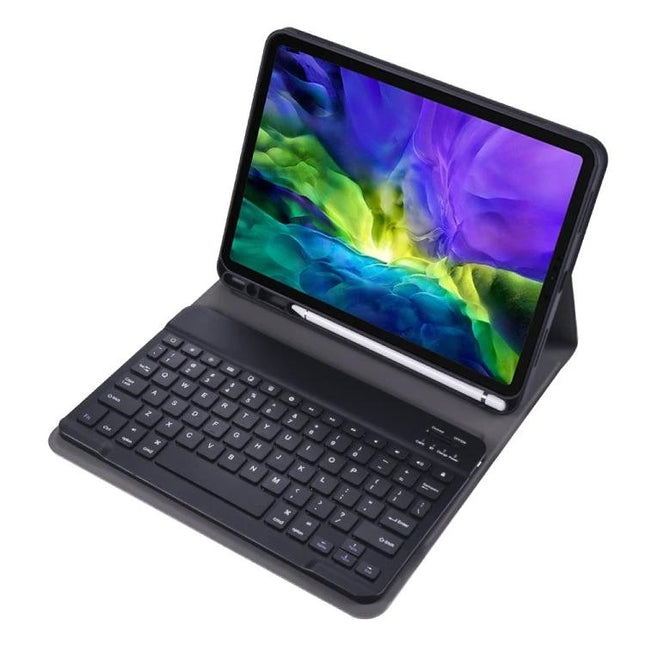 iPad 10th Generation 10.9-Inch Case with Bluetooth Keyboard showing protective folio and integrated Bluetooth keyboard for productivity