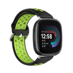 For Fitbit Versa 4 / Black+Lime