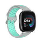 For Fitbit Versa 4 / Grey+Teal