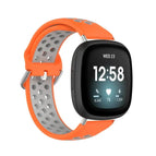For Fitbit Versa 3 / Orange+Grey