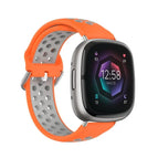 For Fitbit Sense 2 / Orange+Grey