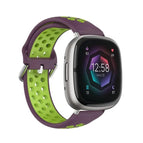 For Fitbit Sense 2 / Purple+Lime