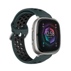 For Fitbit Sense / Olive Green + Black
