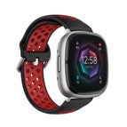 For Fitbit Sense / Black+Red