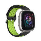 For Fitbit Sense / Black+Lime