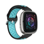 For Fitbit Sense / Black+Teal