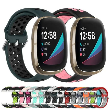 Fitbit Perforated Silicone Watch Band For Versa 4/Sense