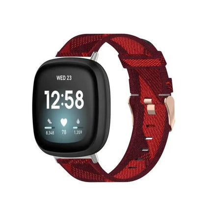 Nylon Woven Watch Band For Fitbit Versa 4/3 Sense 2