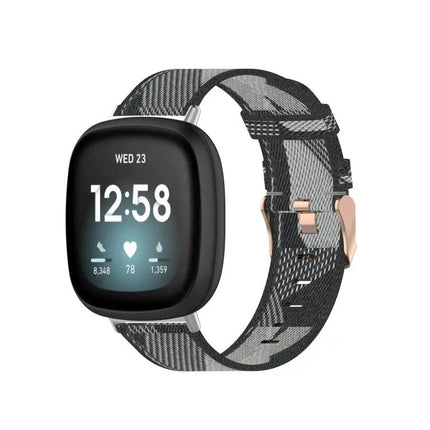 Nylon Woven Watch Band For Fitbit Versa 4/3 Sense 2