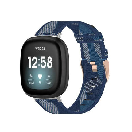 Nylon Woven Watch Band For Fitbit Versa 4/3 Sense 2