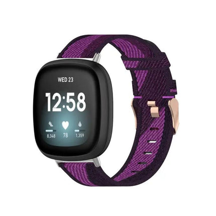Nylon Woven Watch Band For Fitbit Versa 4/3 Sense 2