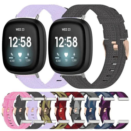 Nylon Woven Watch Band For Fitbit Versa 4/3 Sense 2