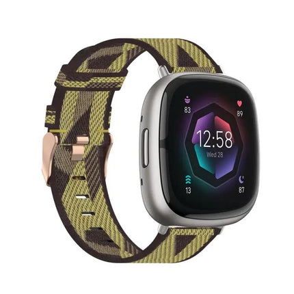 Nylon Woven Watch Band For Fitbit Versa 4/3 Sense 2