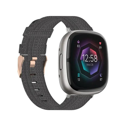 Nylon Woven Watch Band For Fitbit Versa 4/3 Sense 2