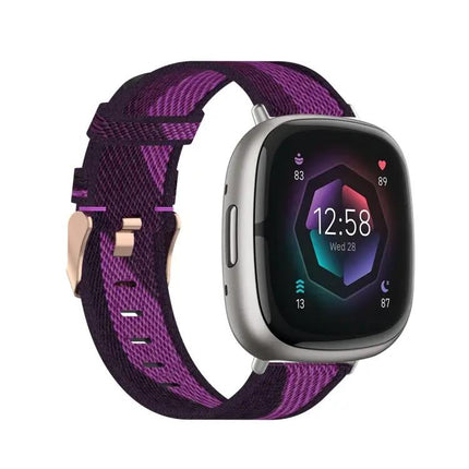 Nylon Woven Watch Band For Fitbit Versa 4/3 Sense 2