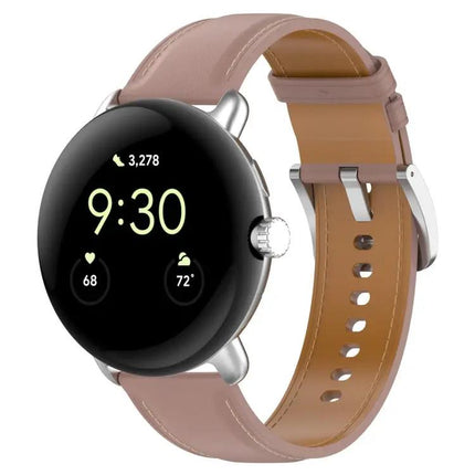 Leather Embossed Watch Band For Google Pixel Watch 41mm