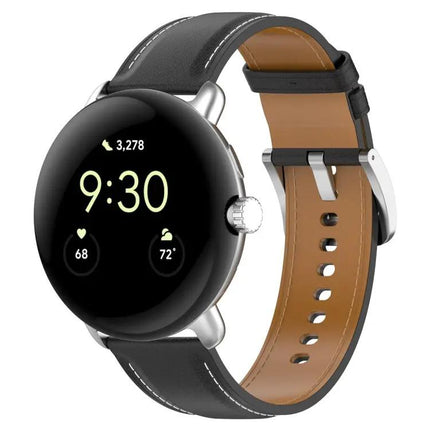 Leather Embossed Watch Band For Google Pixel Watch 41mm