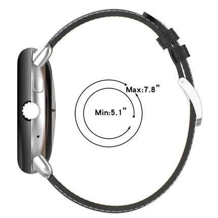 Leather Embossed Watch Band For Google Pixel Watch 41mm