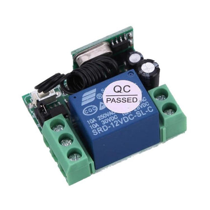Wireless RF One-Channel Remote Control Switch for Devices compact 12V relay module for lights fans garage control up to 30m