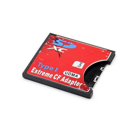 SD Card to Compact Flash Adapter for Cameras and Devices - red Type I CF adapter for using SD cards in cameras and older devices