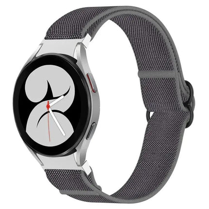 Stretch Nylon Black Buckle Band Samsung Galaxy Watch