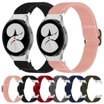 Stretch Nylon Black Buckle Band Samsung Galaxy Watch