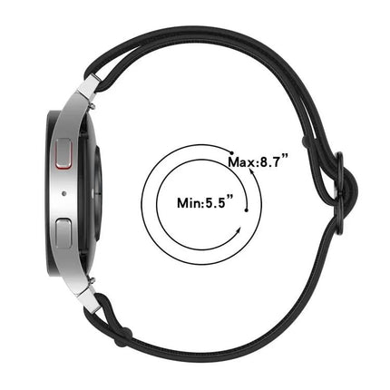 Stretch Nylon Black Buckle Band Samsung Galaxy Watch