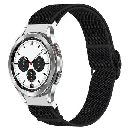 Stretch Nylon Black Buckle Band Samsung Galaxy Watch
